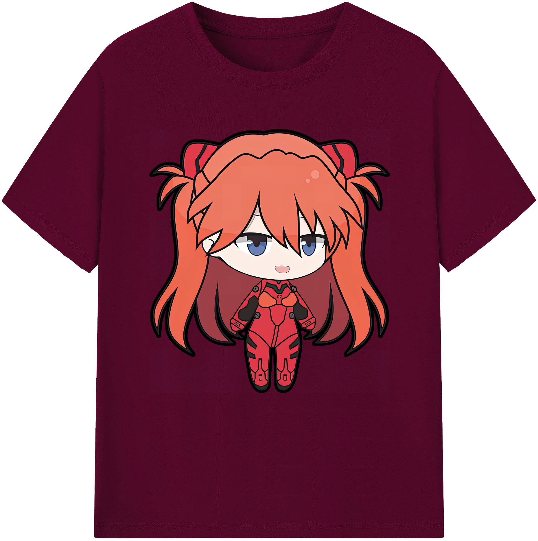 （画像用） EVA 新世紀エヴァンゲリオン レディースカジュアルプリントTシャツ（綿100％）